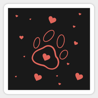 My Valentine Has Paws Sticker